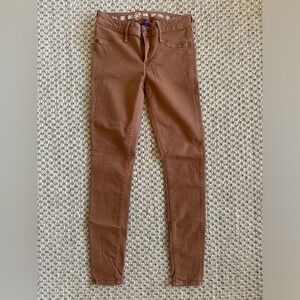 Anthropologie - Earnest Sewn - Audrey Straight Leg Jean Leggings Tan Size 27